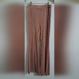 SHEIN Blush Wide Leg Pleated Pants
